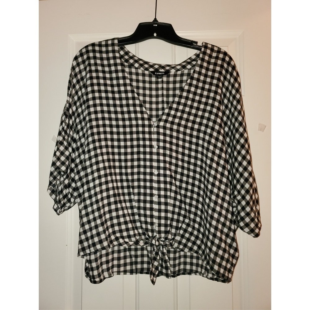 Express gingham top